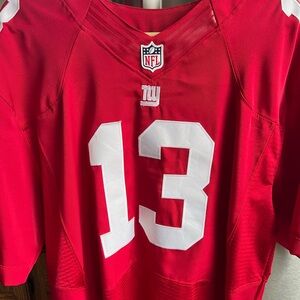 New York Giants #13 Odell Beckham Jr Embroidered Red Alternate NFL Jersey